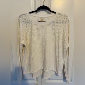 CALIA by Carrie Underwood White Boxy Textured Long Sleeve